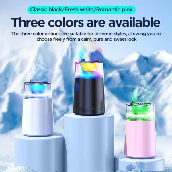 Smart Car Air Freshener with RGB Light & Fog Effect